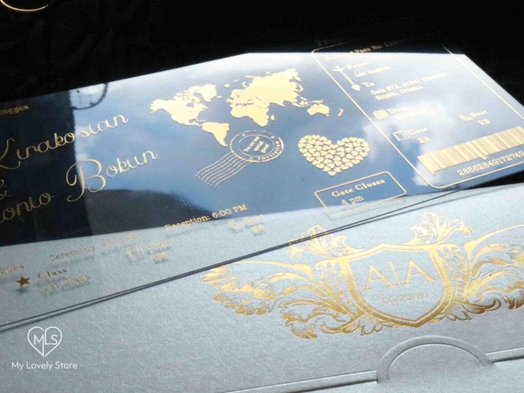 Acrylic Boarding Pass Invitation Detail 05