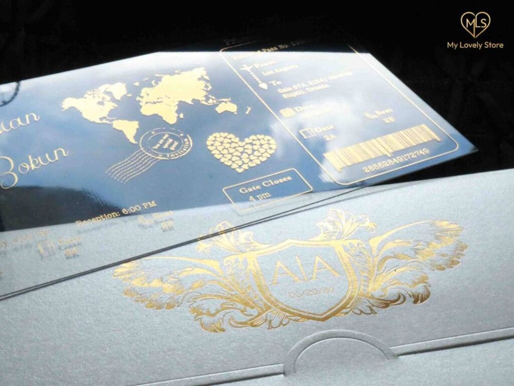 Acrylic Boarding Pass Invitation Detail 07