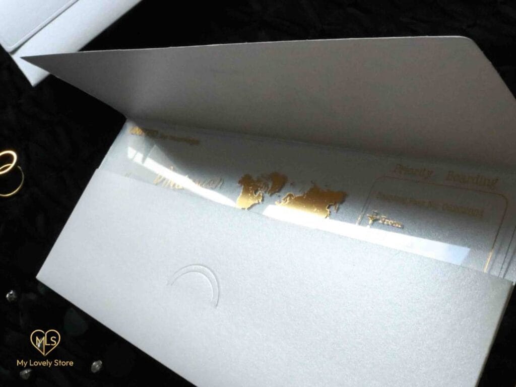 Acrylic Boarding Pass Invitation Detail 11