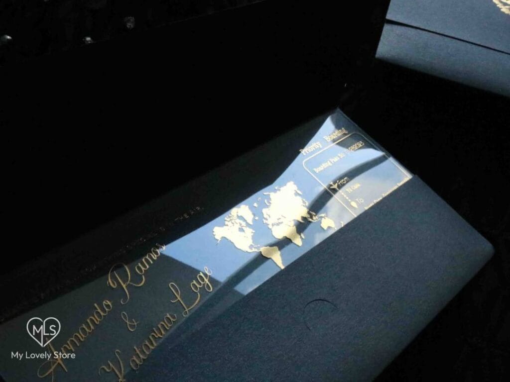 Acrylic Boarding Pass Invitation Detail 20