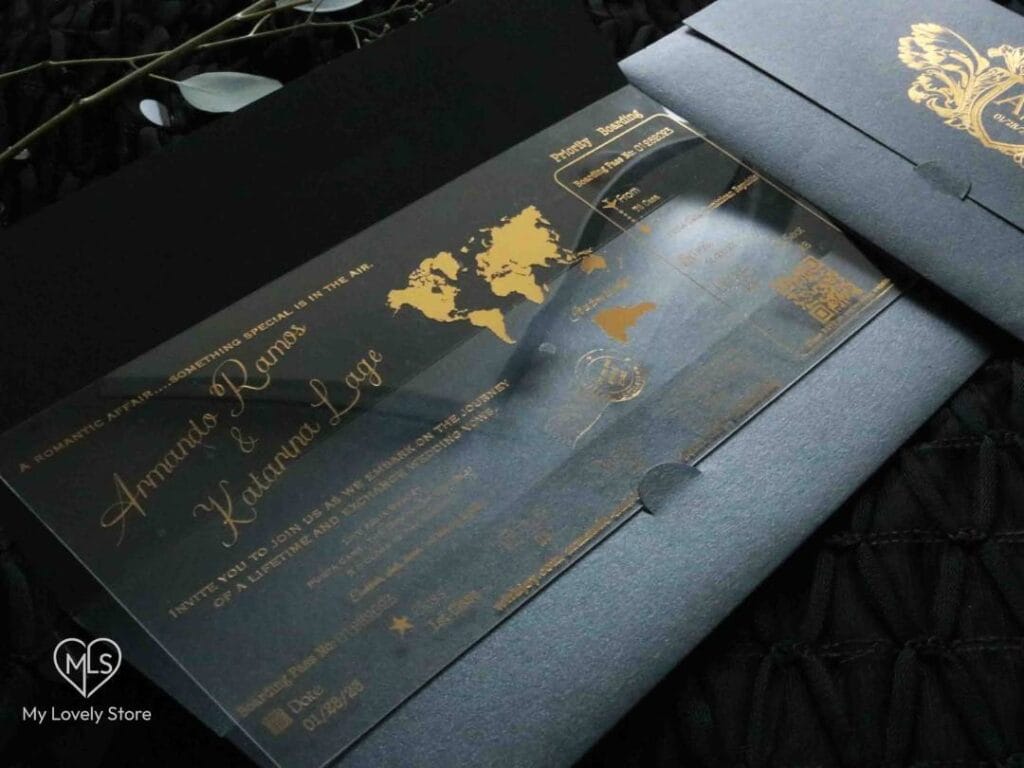 Acrylic Boarding Pass Invitation Detail 21