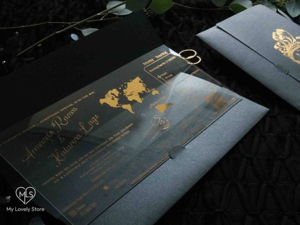 Acrylic Boarding Pass Invitation Detail 22