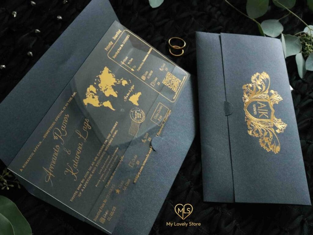 Acrylic Boarding Pass Invitation Detail 23