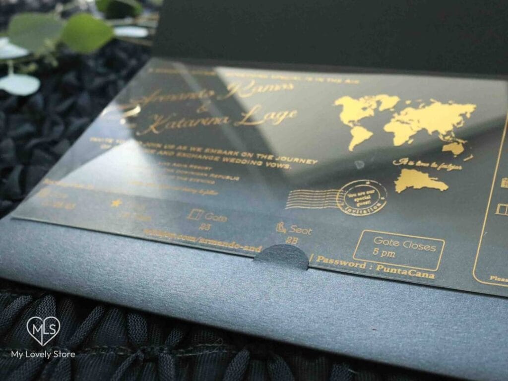 Acrylic Boarding Pass Invitation Detail 28