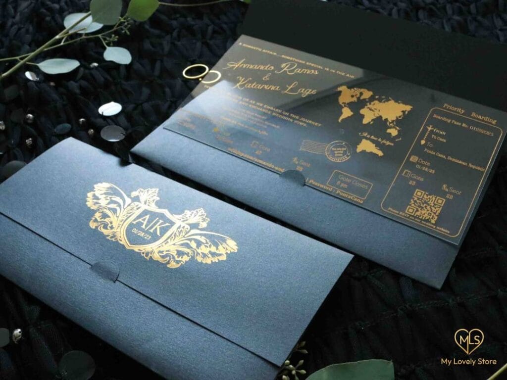 Acrylic Boarding Pass Invitation Detail 30