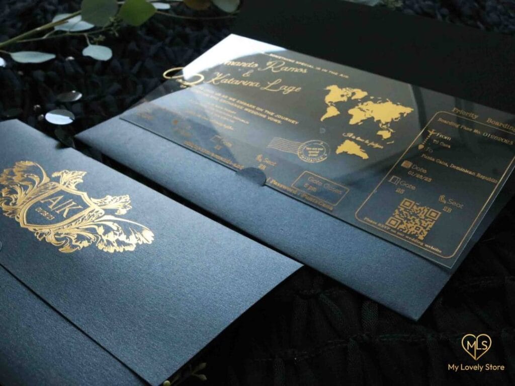 Acrylic Boarding Pass Invitation Detail 31