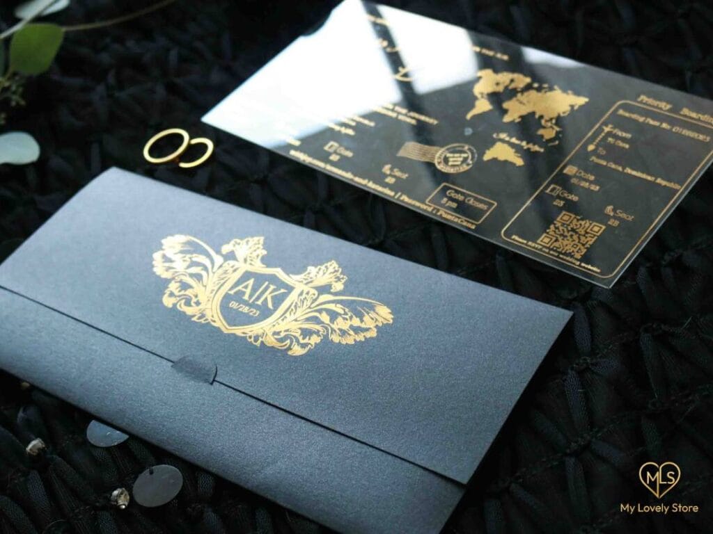 Acrylic Boarding Pass Invitation Detail 34