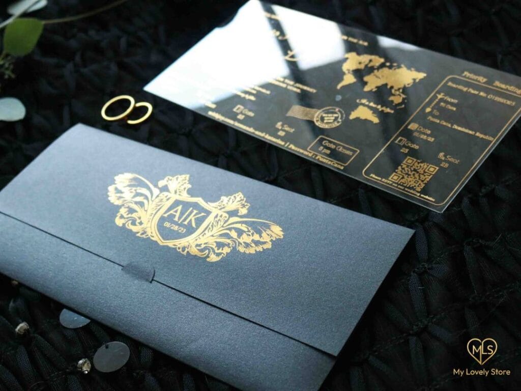 Acrylic Boarding Pass Invitation Detail 35