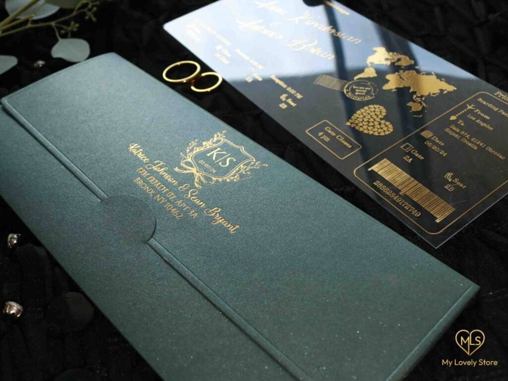 Acrylic Boarding Pass Invitation Detail 38