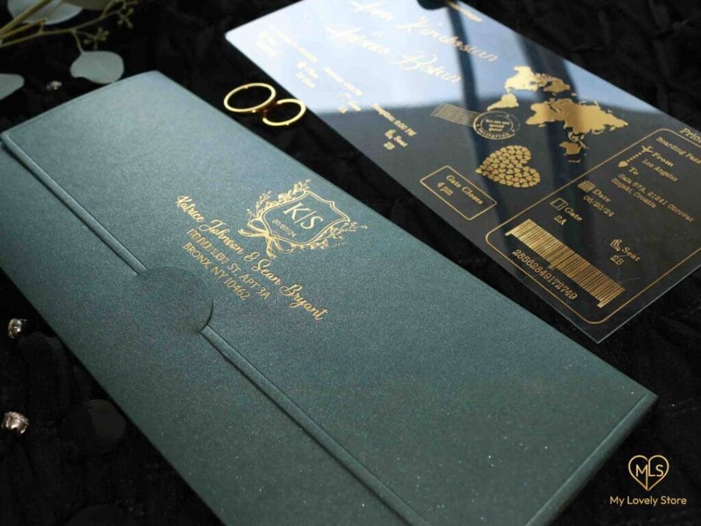 Acrylic Boarding Pass Invitation Detail 39