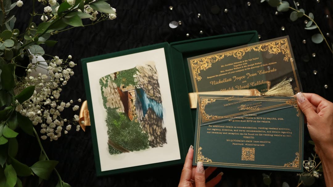 Bespoke Invitation Box Detail 056