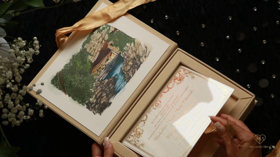 Bespoke Invitation Box Detail 062