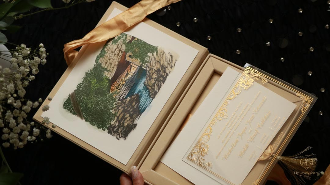 Bespoke Invitation Box Detail 063