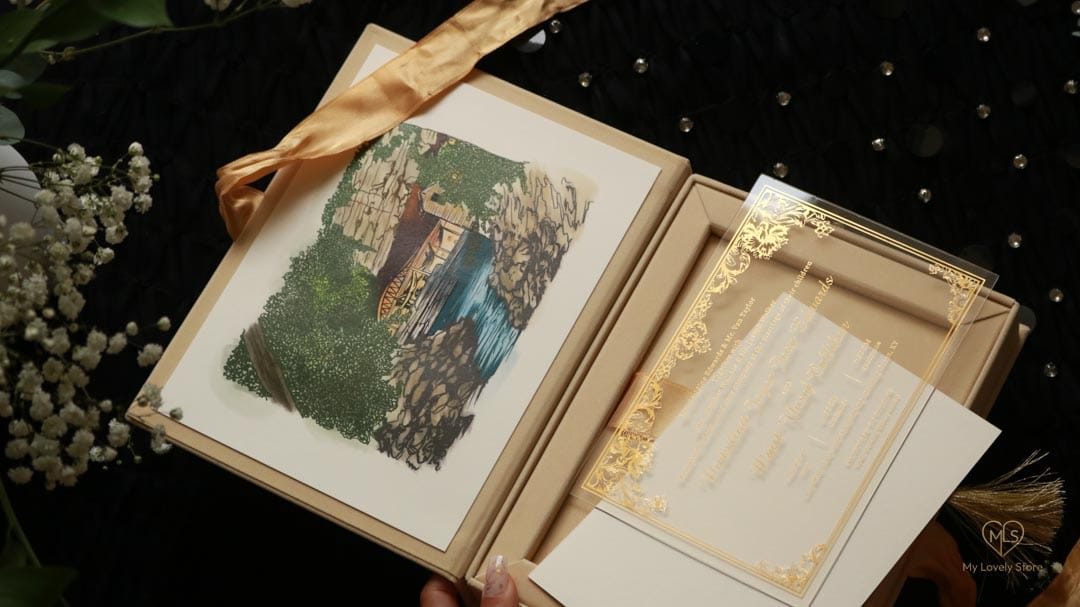 Bespoke Invitation Box Detail 064