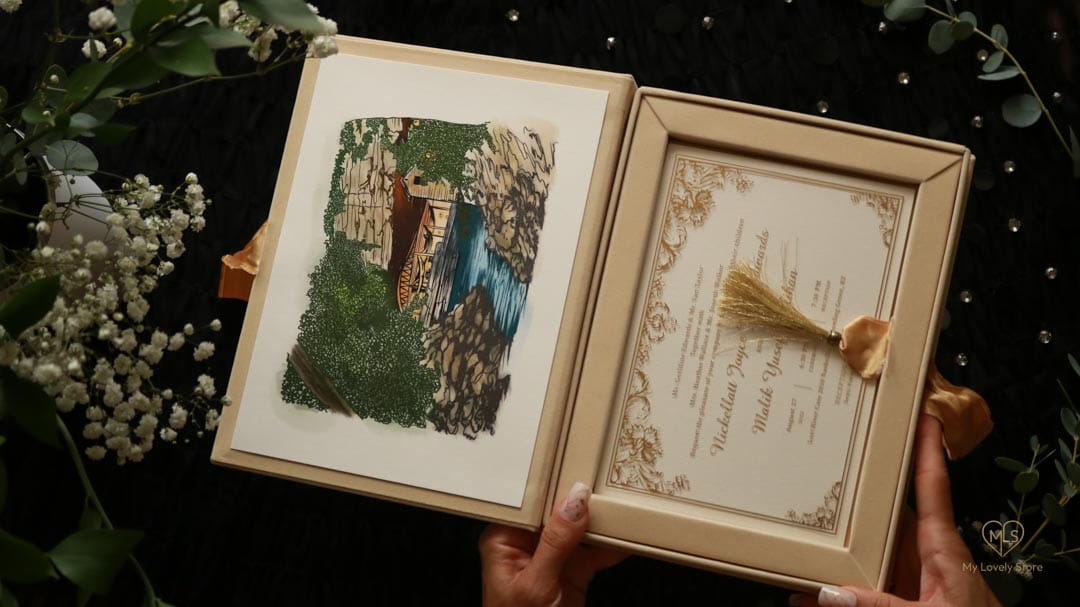 Bespoke Invitation Box Detail 065