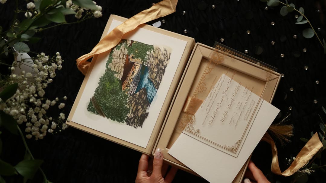 Bespoke Invitation Box Detail 067