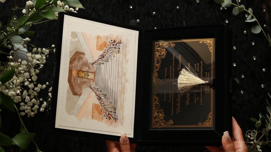 Bespoke Invitation Box Detail 073