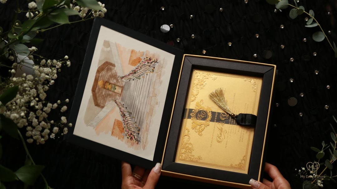 Bespoke Invitation Box Detail 074