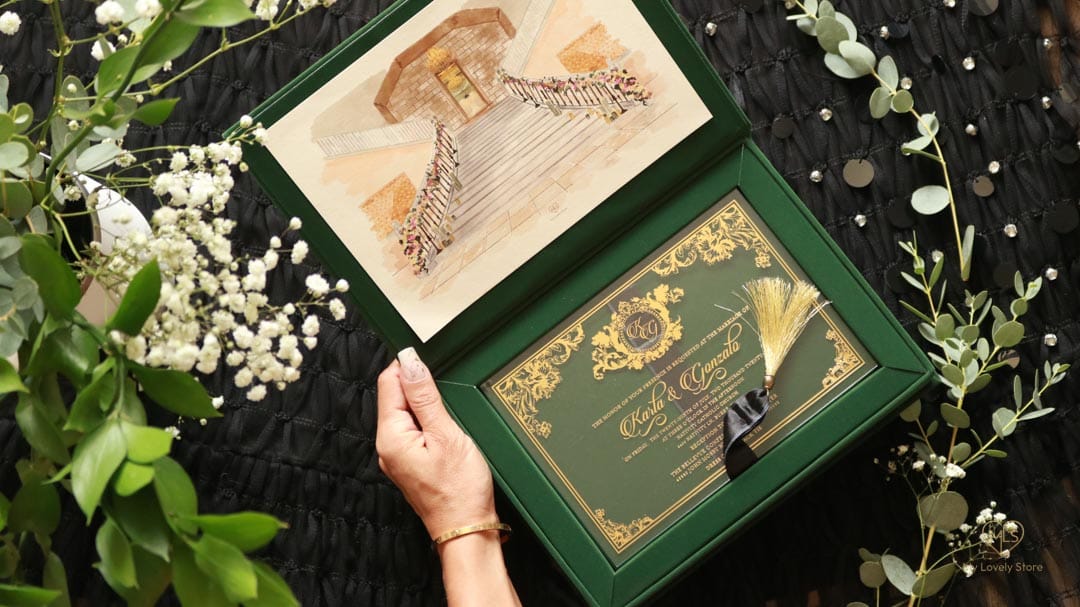 Bespoke Invitation Box Detail 089