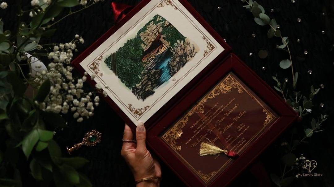 Bespoke Invitation Box Detail 102