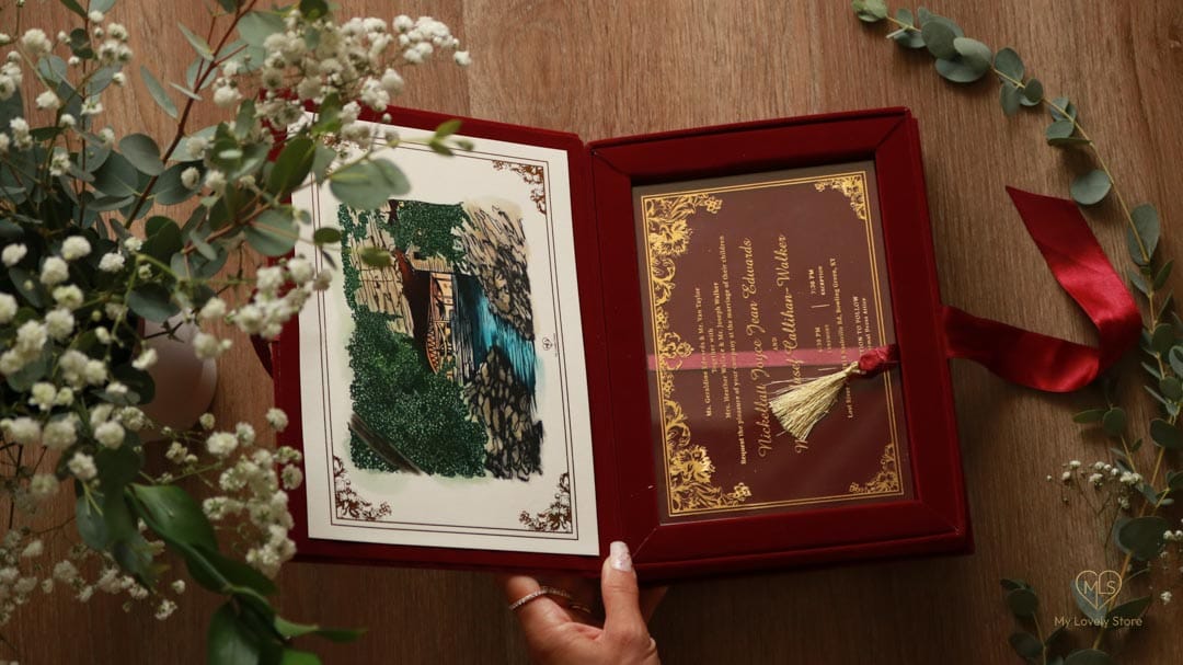 Bespoke Invitation Box Detail 109