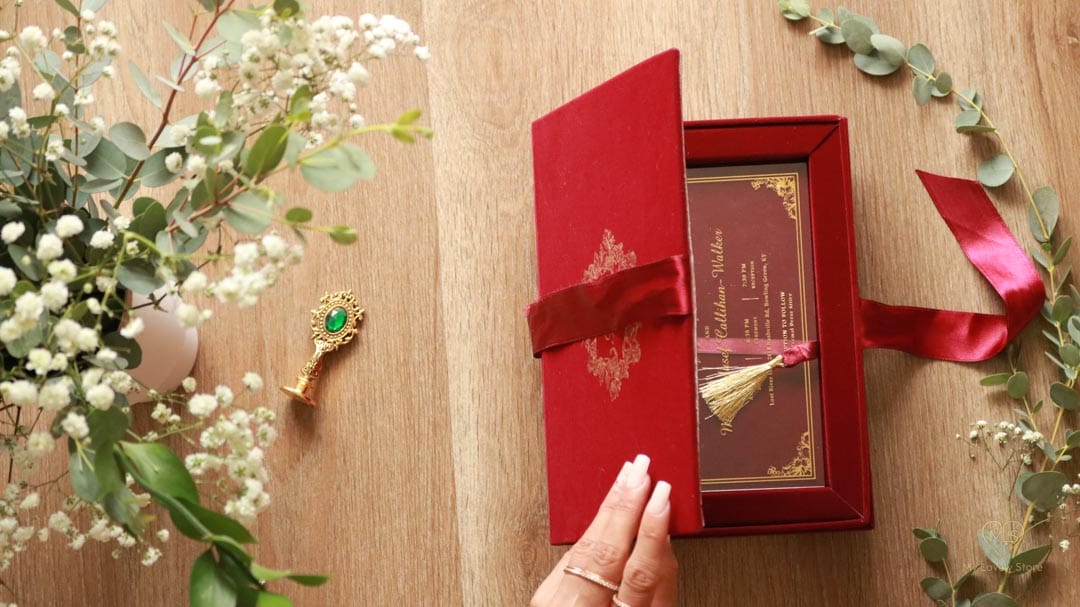 Bespoke Invitation Box Detail 112